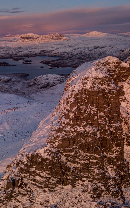 Stac Pollaidh snow
